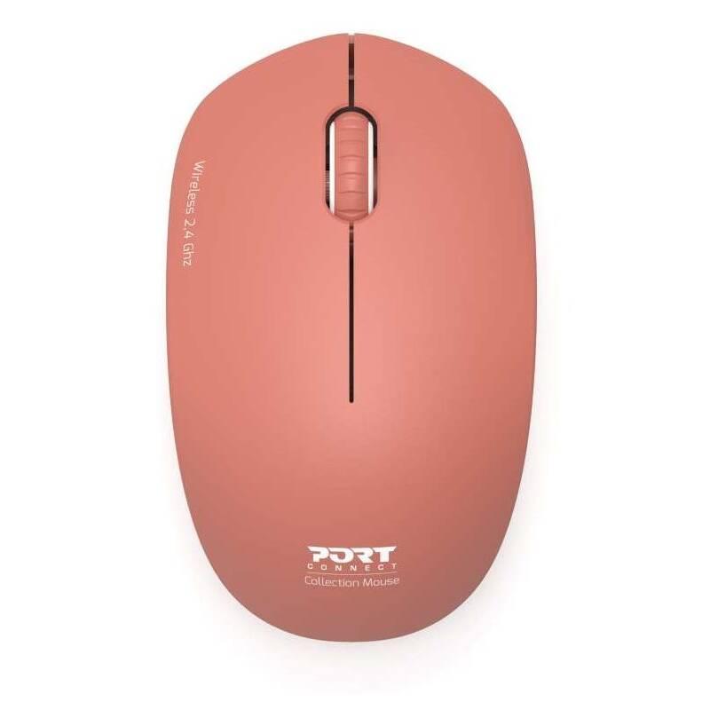Myš PORT CONNECT Wireless COLLECTION červená