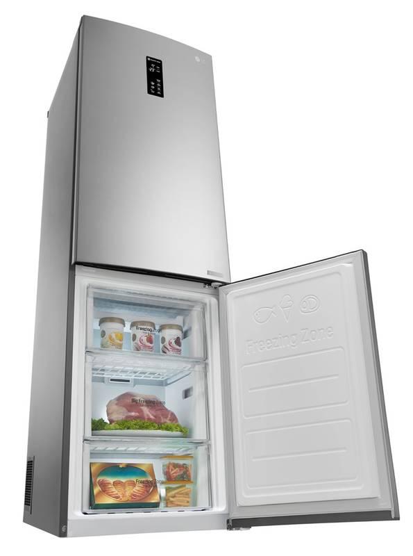 Chladnička s mrazničkou LG GBB59PZDZS nerez