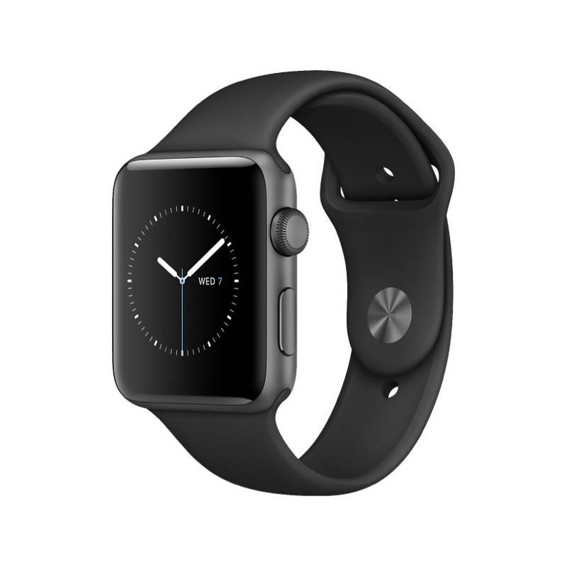 Chytré hodinky Apple Watch Series 1 42mm pouzdro z vesmírně šedého hliníku – černý sportovní řemínek, Chytré, hodinky, Apple, Watch, Series, 1, 42mm, pouzdro, z, vesmírně, šedého, hliníku, –, černý, sportovní, řemínek