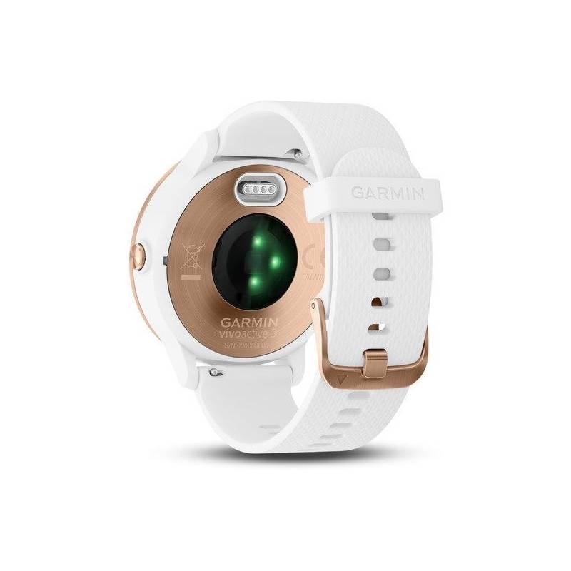 Chytré hodinky Garmin vívoActive3 Optic bílé zlaté