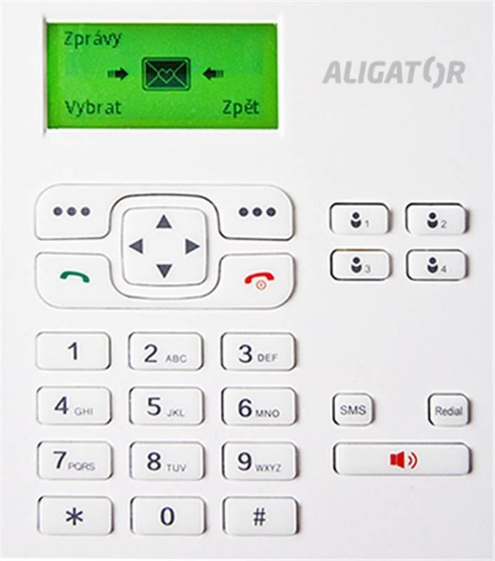 Domácí telefon Aligator T100 bílý, Domácí, telefon, Aligator, T100, bílý
