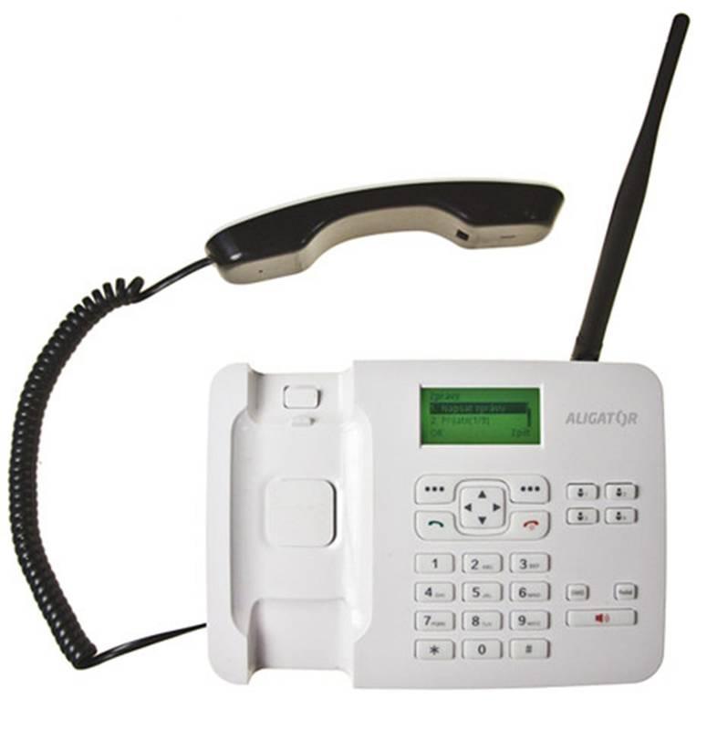 Domácí telefon Aligator T100 bílý, Domácí, telefon, Aligator, T100, bílý