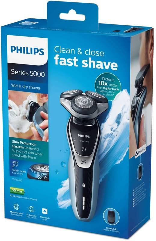Holicí strojek Philips AquaTouch S5530 06 černý modrý