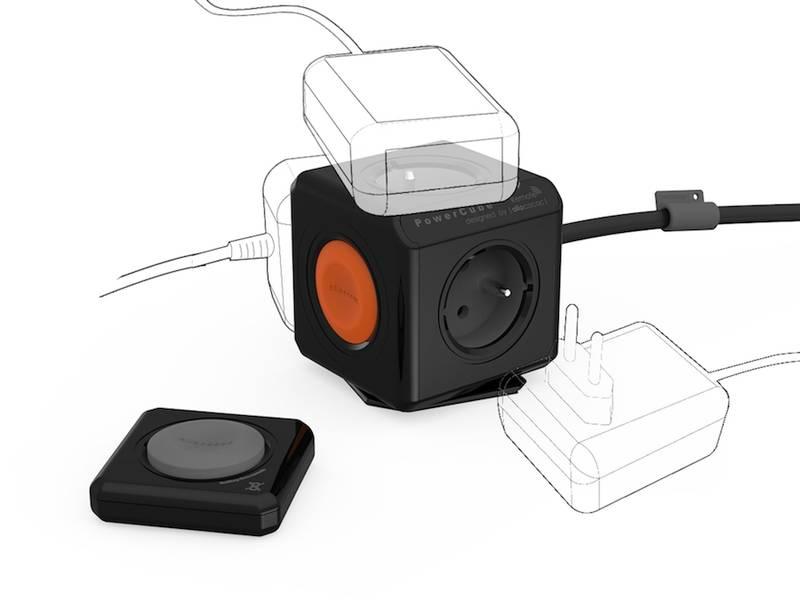 Kabel prodlužovací Powercube Extended Remote Set, 4x zásuvka, 1,5m černá