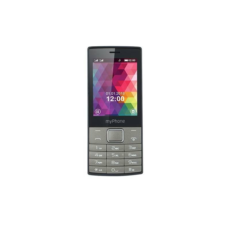 Mobilní telefon myPhone 7300 Dual SIM černý stříbrný