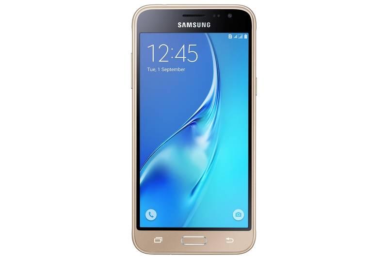 Mobilní telefon Samsung Galaxy J3 2016 Dual SIM zlatý, Mobilní, telefon, Samsung, Galaxy, J3, 2016, Dual, SIM, zlatý