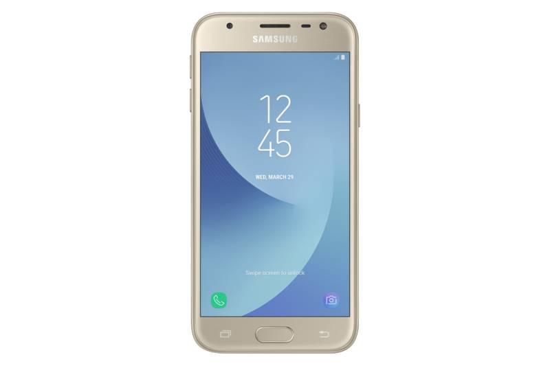 Mobilní telefon Samsung Galaxy J3 zlatý