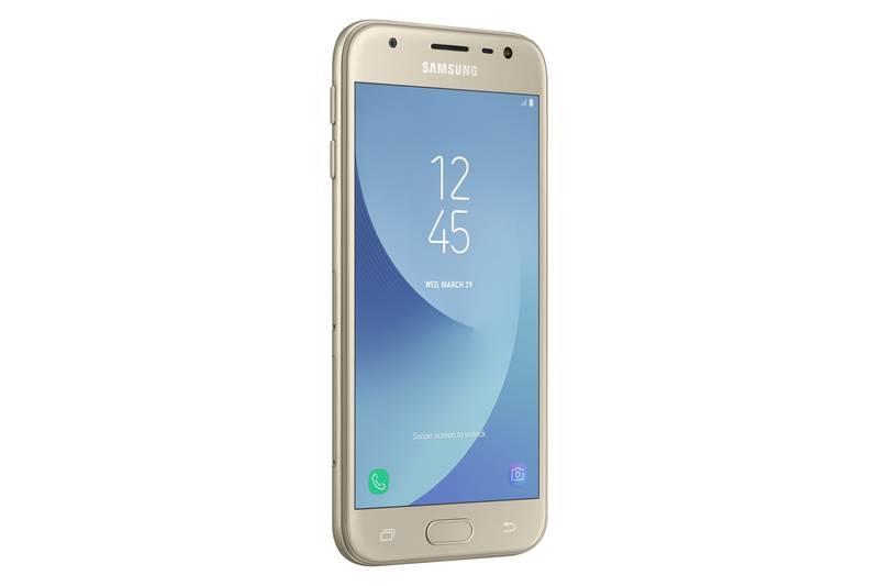 Mobilní telefon Samsung Galaxy J3 zlatý