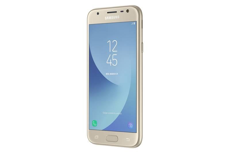 Mobilní telefon Samsung Galaxy J3 zlatý