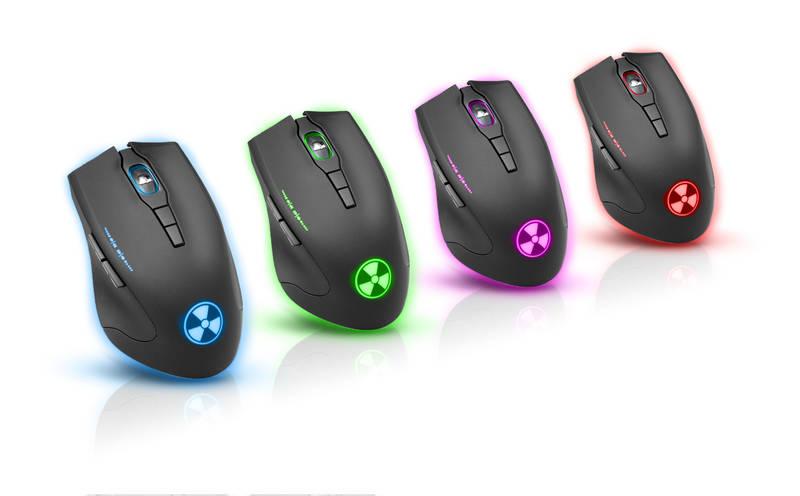 Myš Connect IT Battle Rainbow černá