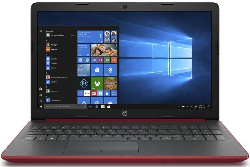 Notebook HP 15-db0041nc červený