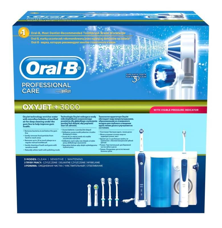 Orální centrum Oral-B Oxyjet 3000OC20 bílý modrý, Orální, centrum, Oral-B, Oxyjet, 3000OC20, bílý, modrý