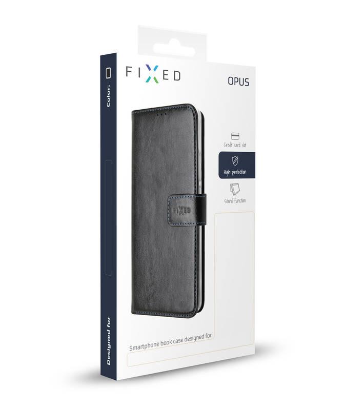 Pouzdro na mobil flipové FIXED Opus pro Lenovo Vibe K5 Note černé