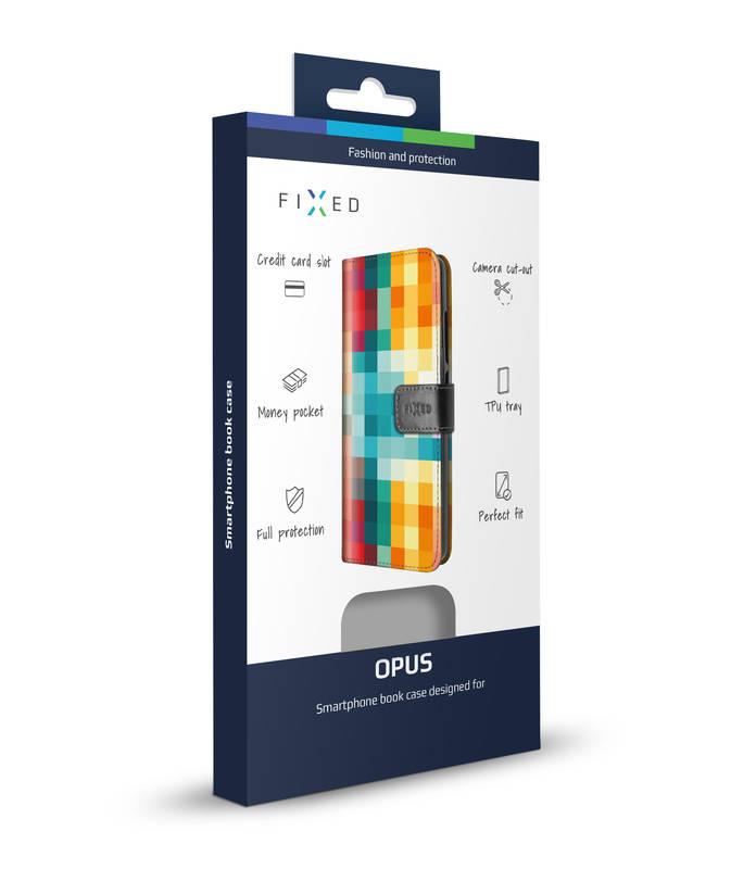 Pouzdro na mobil flipové FIXED Opus pro Samsung Galaxy J5 - dice