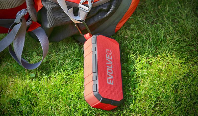 Přenosný reproduktor Evolveo Armor FX5 červené