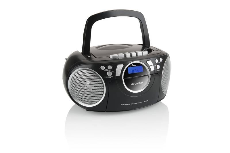 Radiomagnetofon s CD Hyundai TRC 788 AU3BS černý stříbrný