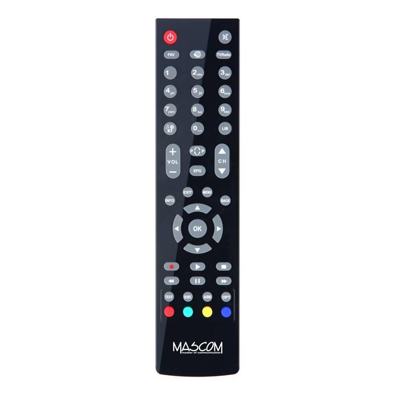 Satelitní přijímač Mascom MC2350HD-IR černý, Satelitní, přijímač, Mascom, MC2350HD-IR, černý