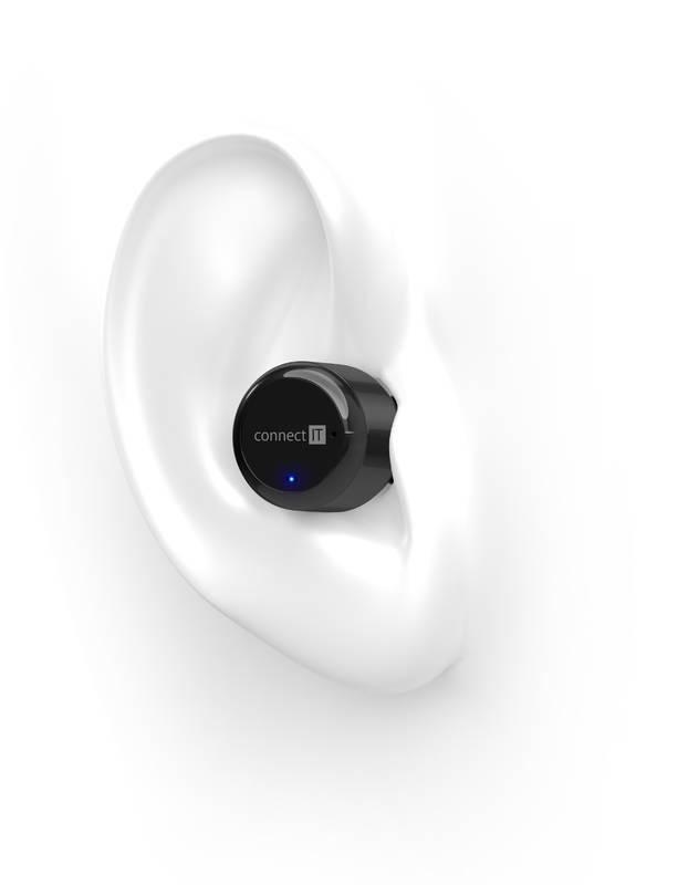 Sluchátka Connect IT True Wireless HYPER-BASS Bluetooth černé