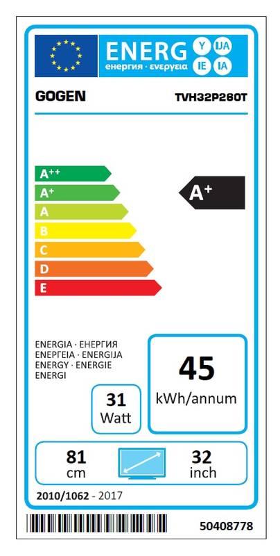Televize GoGEN TVH 32P260T černá