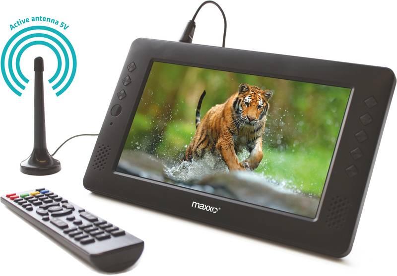 Televize Maxxo mini TV HD – T2 HEVC H.265 černý