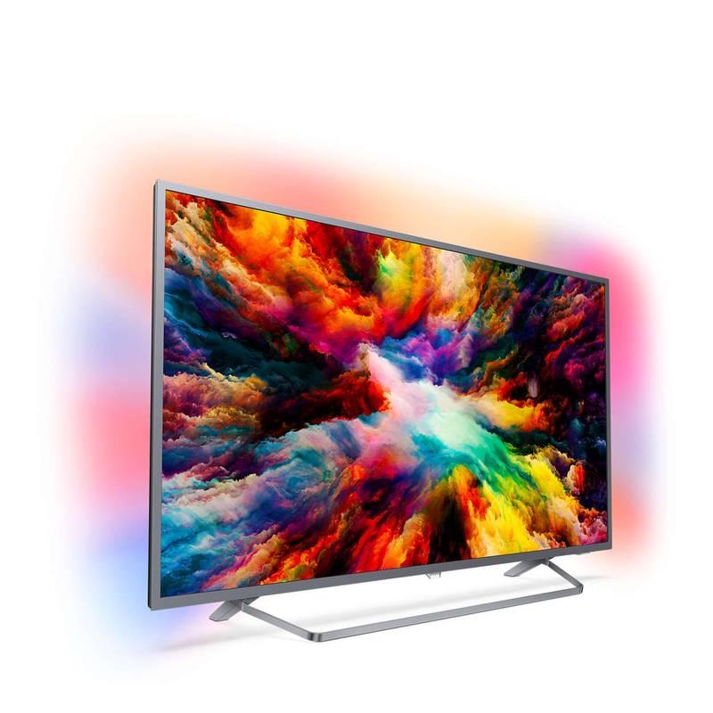 Televize Philips 43PUS7303 stříbrná