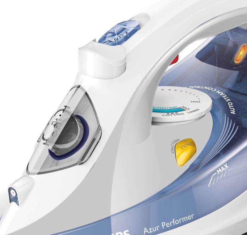 Žehlička Philips Azur Performer GC3802 20 bílá modrá