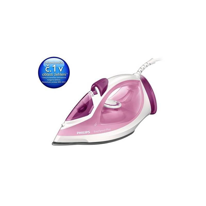 Žehlička Philips EasySpeed Plus GC2042 40 růžová