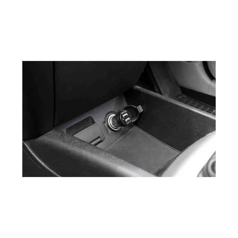 Adaptér do auta Compass USB 12-24V 5V 2100mA E homologace