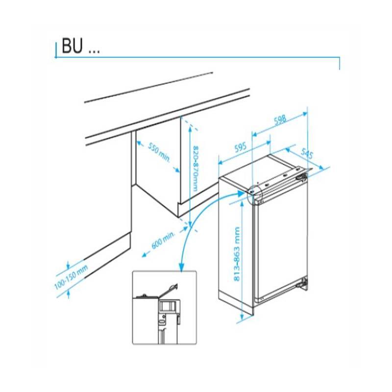 Chladnička Beko BU 1101 HCA bílá