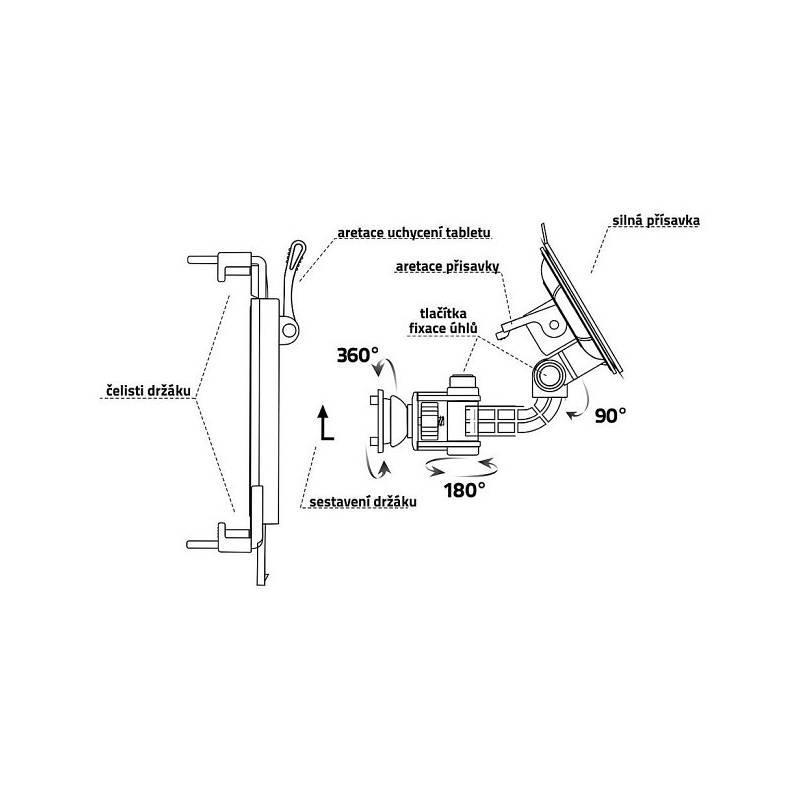 Držák do auta Compass na tablet