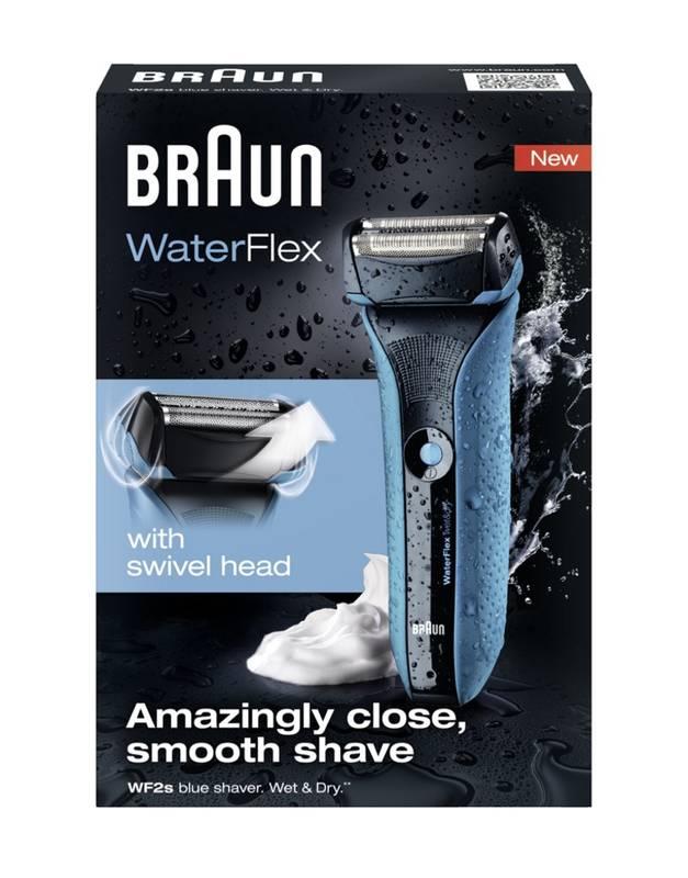 Holicí strojek Braun WaterFlex WaterFlex WF2S Blue modrý, Holicí, strojek, Braun, WaterFlex, WaterFlex, WF2S, Blue, modrý