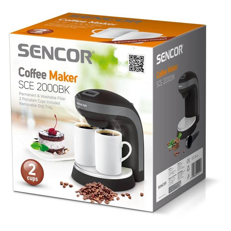 Kávovar Sencor SCE 2000BK černý, Kávovar, Sencor, SCE, 2000BK, černý