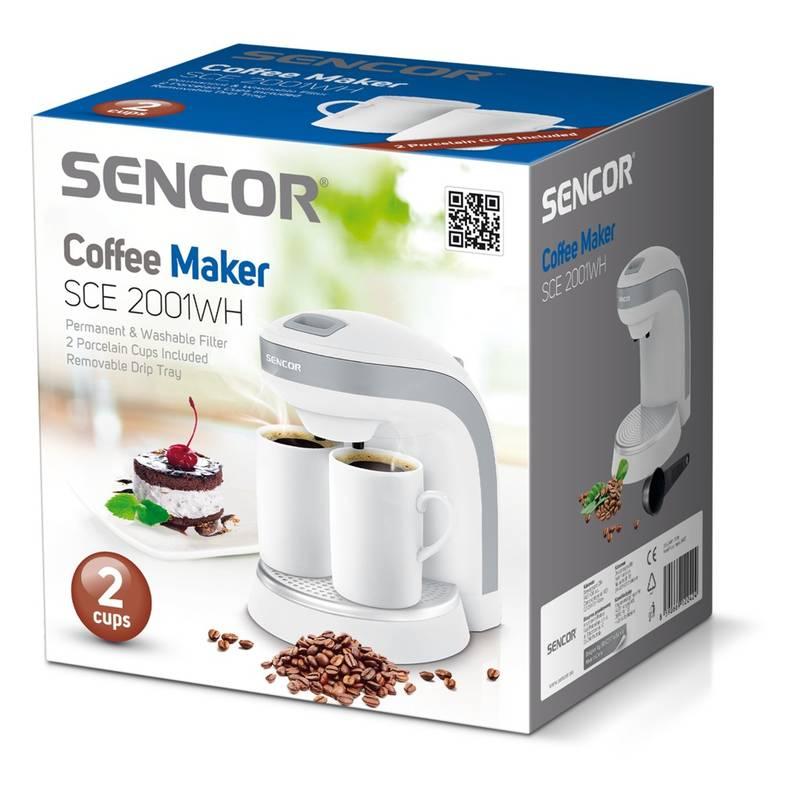 Kávovar Sencor SCE 2001WH bílý, Kávovar, Sencor, SCE, 2001WH, bílý