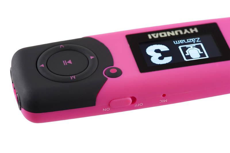 MP3 přehrávač Hyundai MP 366 GB4 FM P růžový