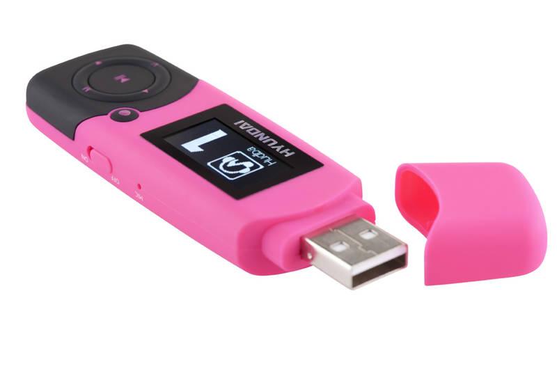MP3 přehrávač Hyundai MP 366 GB4 FM P růžový