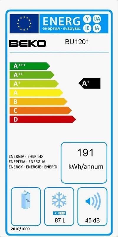 Mraznička Beko BU 1201 bílá