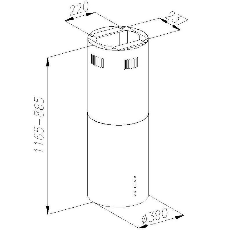 Odsavač par Guzzanti ORW black černý