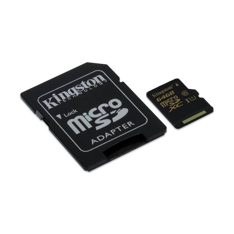 Paměťová karta Kingston MicroSDXC 64GB UHS-I U1 adapter