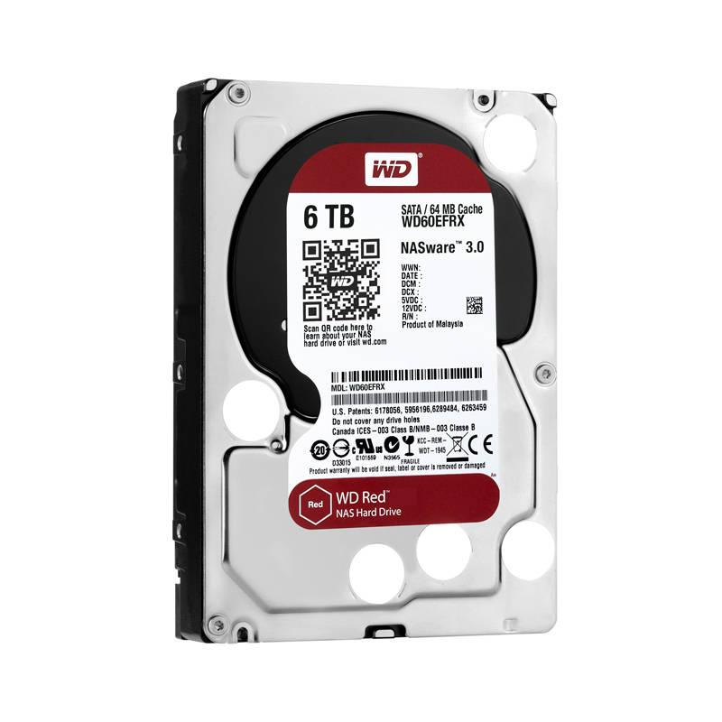 Pevný disk 3,5" Western Digital RED 6TB, SATA III, IntelliPower, 64MB cache
