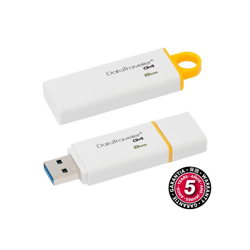 USB Flash Kingston DataTraveler G4 8GB žlutý