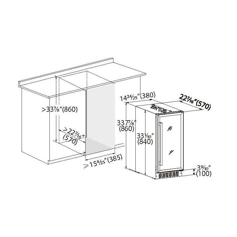 Vinotéka Guzzanti GZ 50 černá