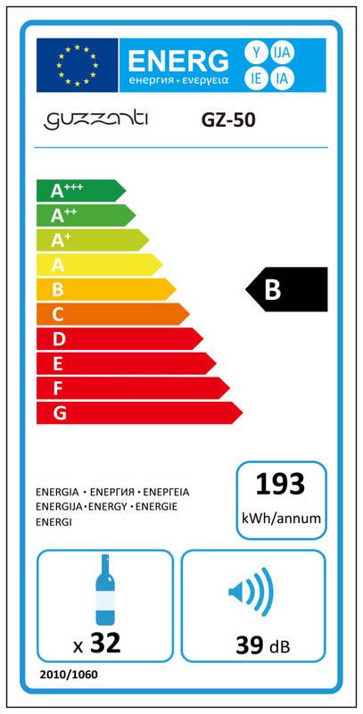 Vinotéka Guzzanti GZ 50 černá