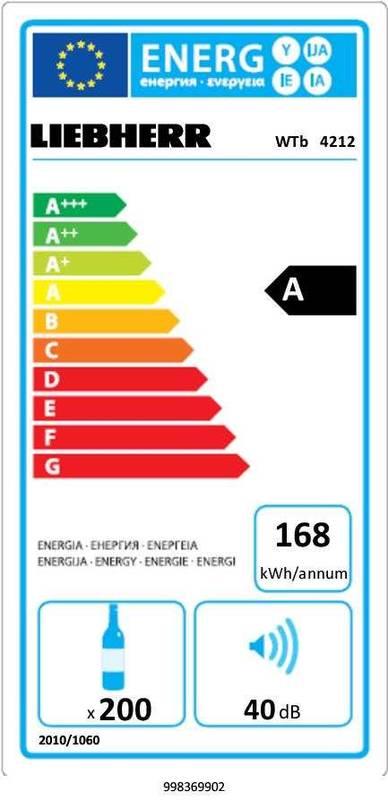 Vinotéka Liebherr Comfort WTb 4212 černá