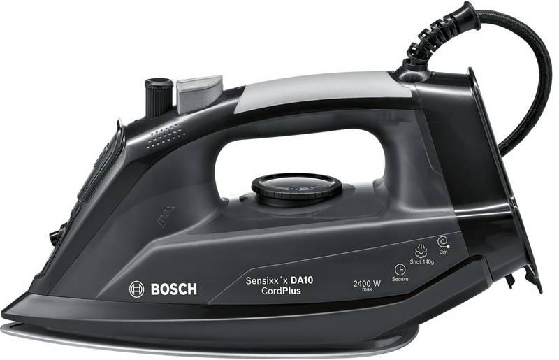 Žehlička Bosch TDA102411C černá, Žehlička, Bosch, TDA102411C, černá