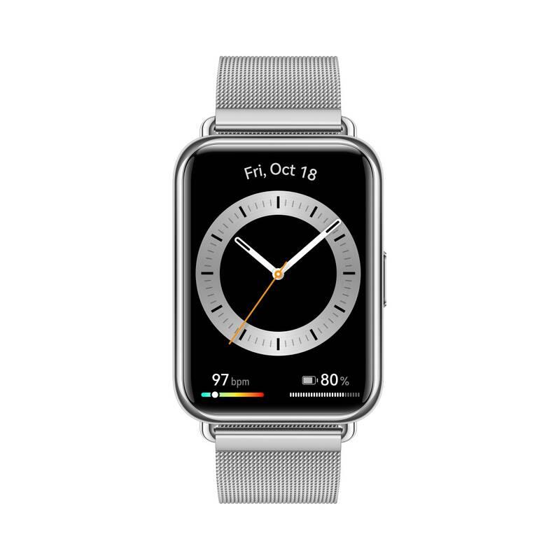 Chytré hodinky Huawei Watch Fit 2 Elegant stříbrný, Chytré, hodinky, Huawei, Watch, Fit, 2, Elegant, stříbrný
