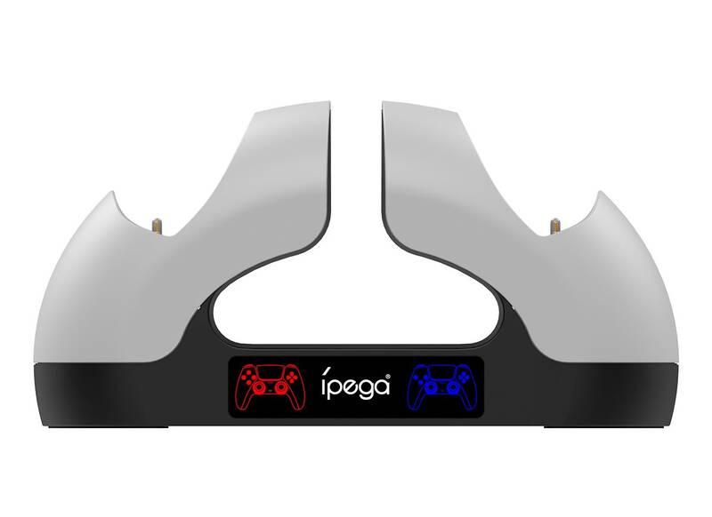 Dokovací stanice iPega P5008 Fast Charger pro PS5 Controller černá bílá