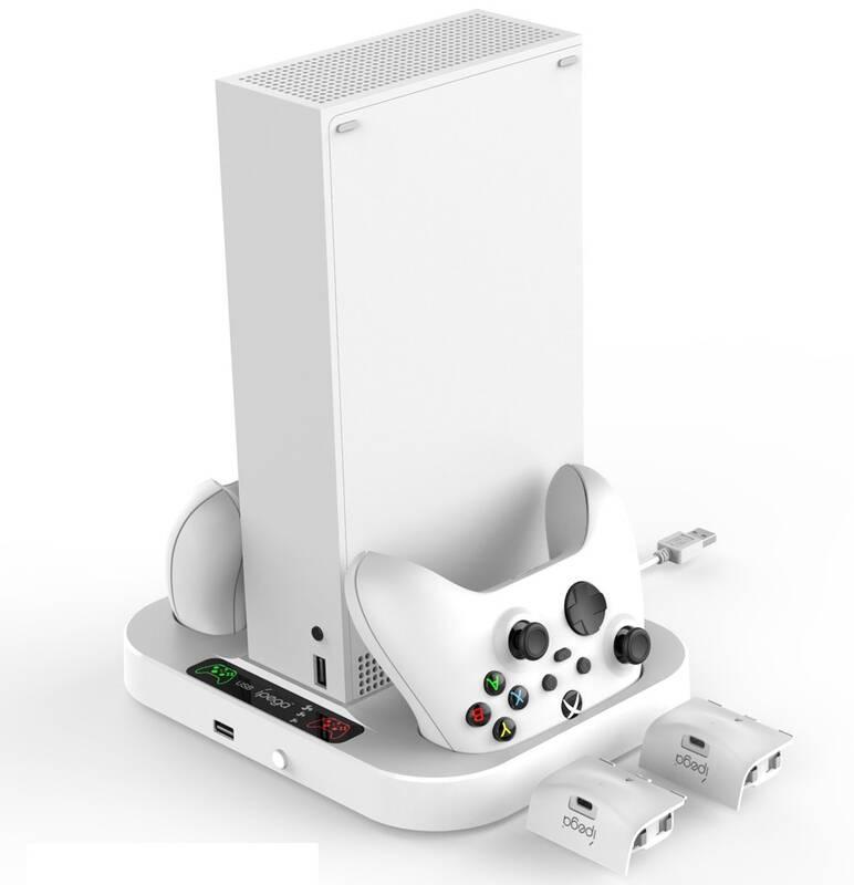 Dokovací stanice iPega XBS012 s chlazením pro Xbox 2ks Baterie bílá