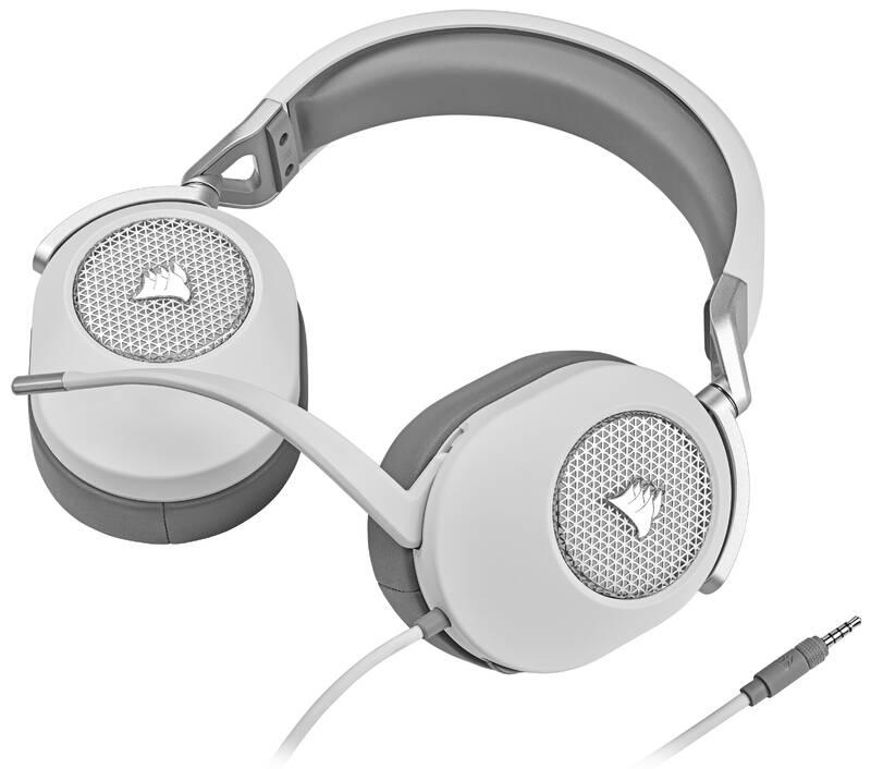 Headset Corsair HS65 Surround bílý