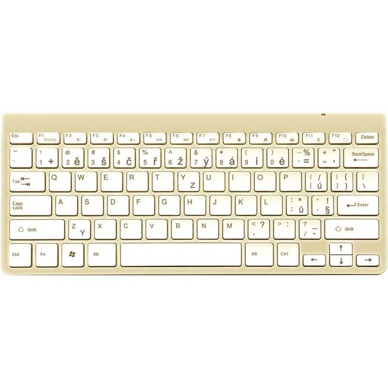 Klávesnice s myší WG Bluetooth zlatá