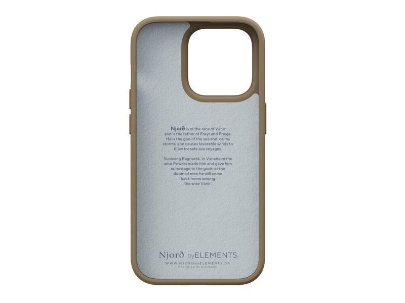 Kryt na mobil Njord Comfort na Apple iPhone 14 Pro béžový